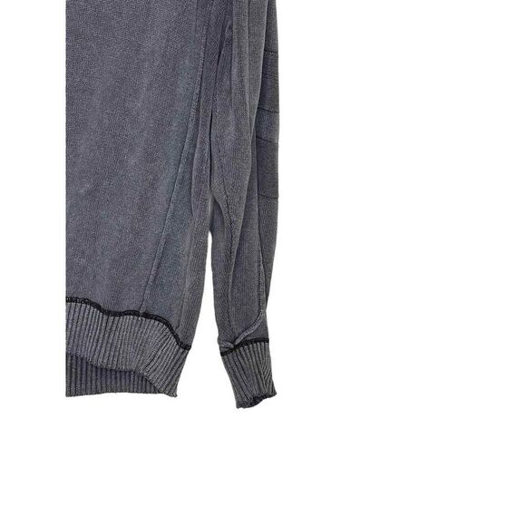 BKE Men's Sweater Athletic Fit 100% Cotton Beach Look Jumper Pullover Gray XL - Picture 2 of 10